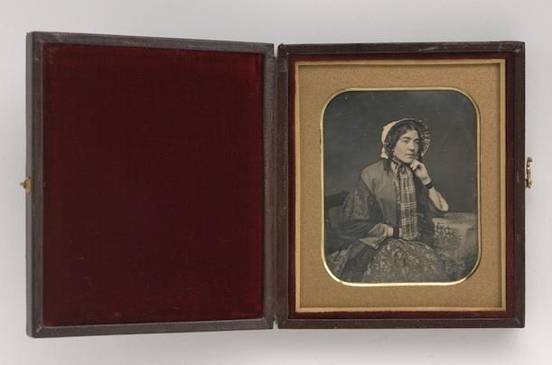 Mary Ann Meade. Sixth-plate daguerreotype, 1850 by the Meade Brothers Studio.