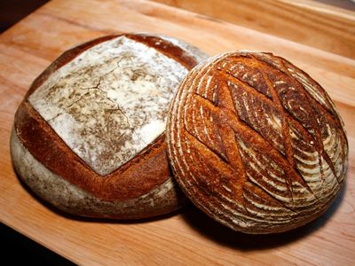 Sourdough starters can be used to make all kinds of things: –pancakes, waffles, even cake–but the staple is sourdough bread.