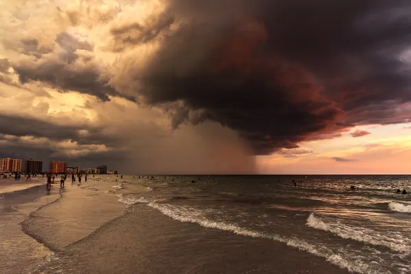 Sunset Stormclouds over Clearwater Beach thumbnail