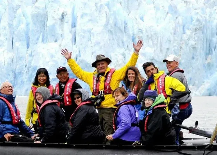 Arctic-blue glaciers and spectacular scenery of Alaska