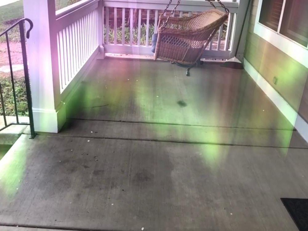 Northern Lights on front porch