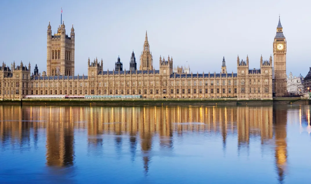 Houses of Parliament overlooking the Thames River