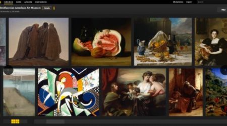 As part of the Google Art Project, you can now virtually wander the halls of the American Art Museum and see remarkably detailed reproductions of hundreds of works
