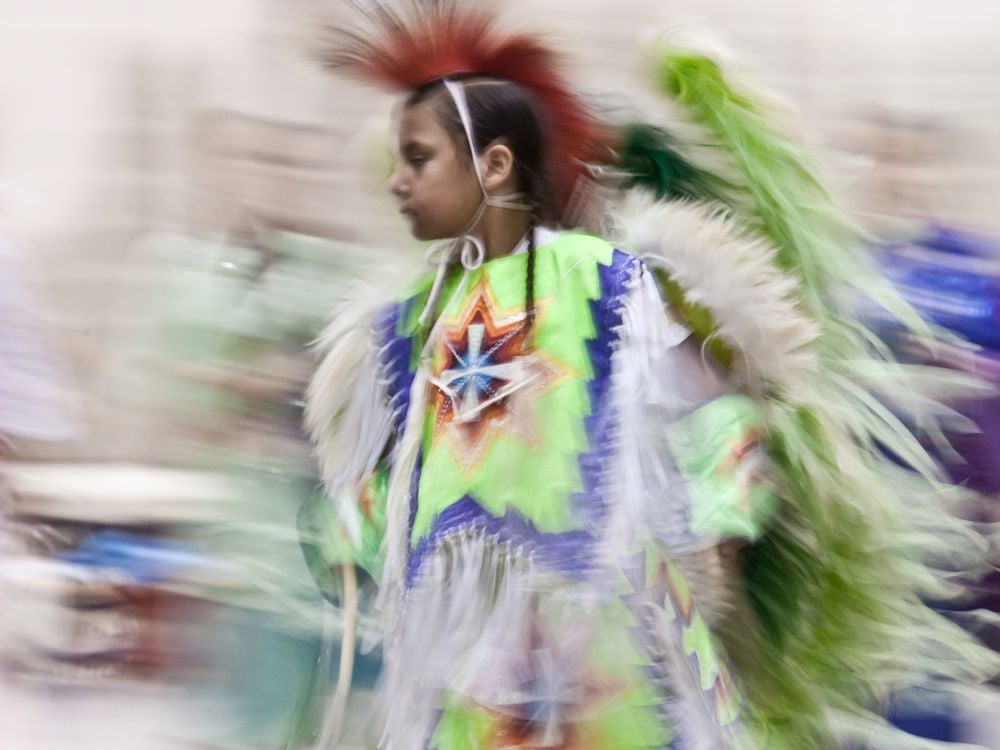 2 hours to get the perfect color and movement during a Powwow in