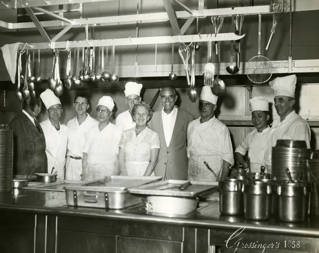 Kitchen staff at a Catskills resort