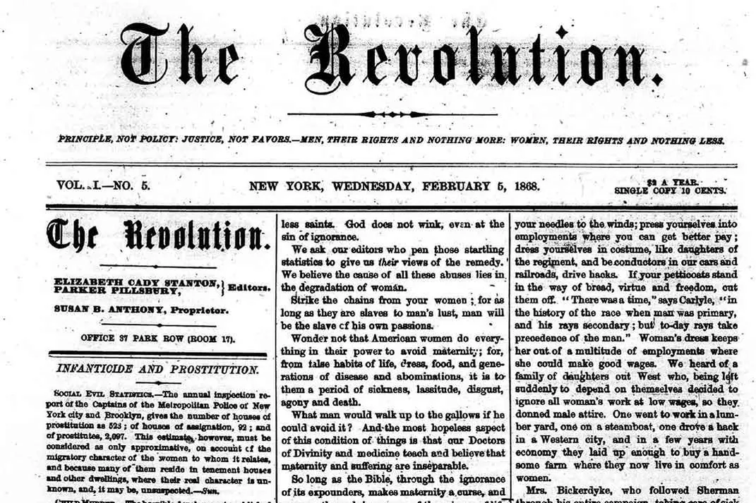 The Revolution, detail, Feb. 5, 1868