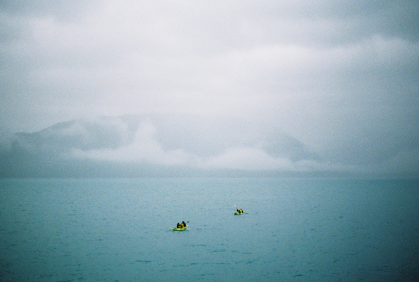 Kayaking through the mist in Southeast Alaska thumbnail