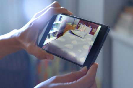 Wayfair's app lets you see how their products will look in your house.