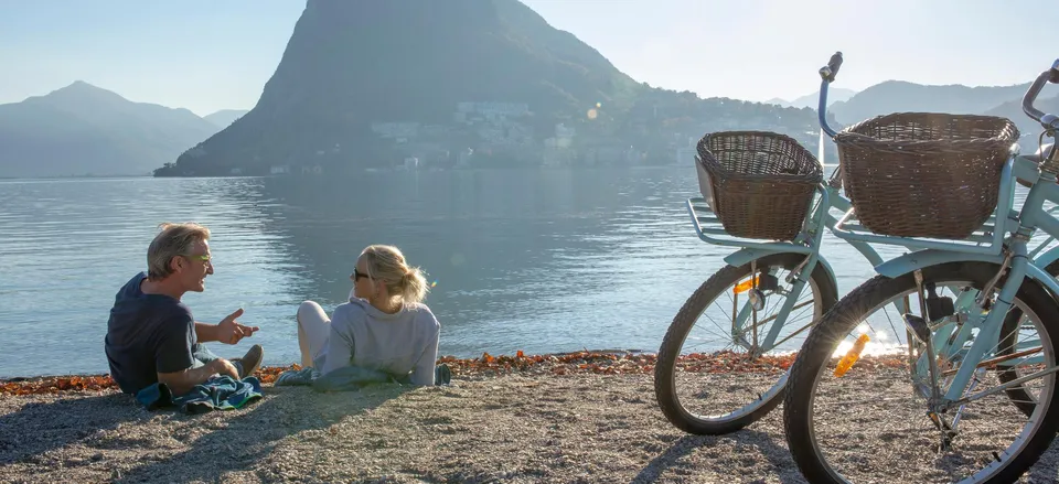  Bicycling along Lake Lugano 