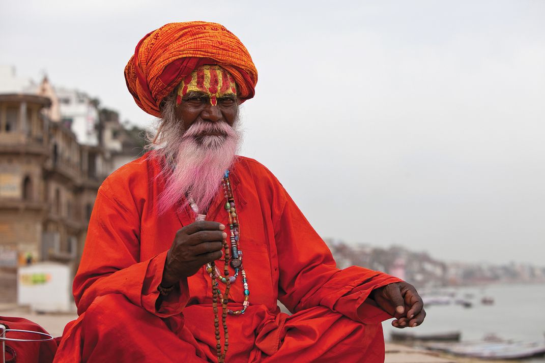 Holy man along the Ganges River