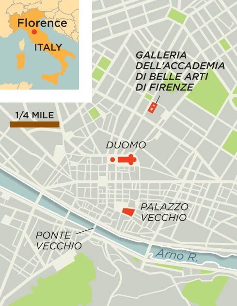Florence Italy map