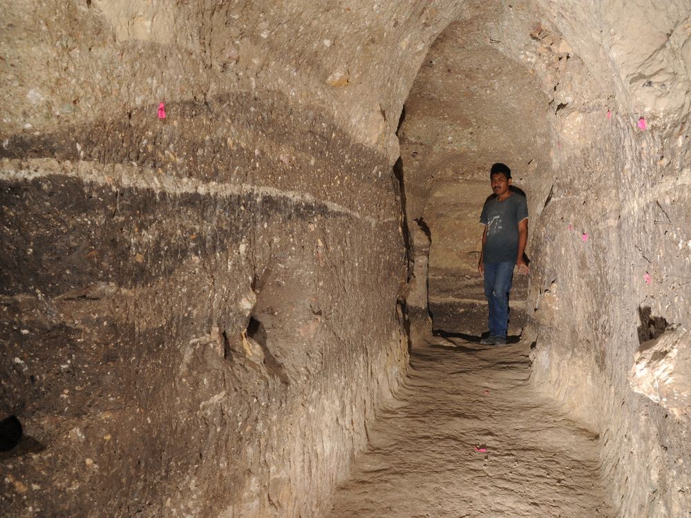 A tunnel excavation in Guatemala