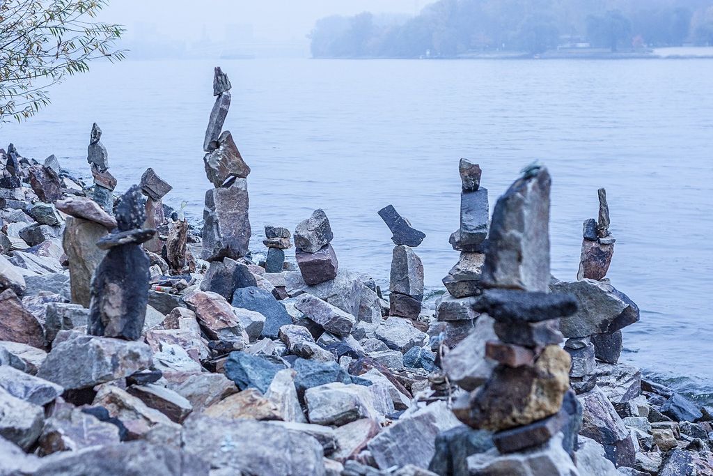 stone cairns