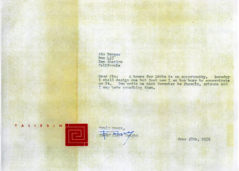 Frank Lloyd Wright’s response