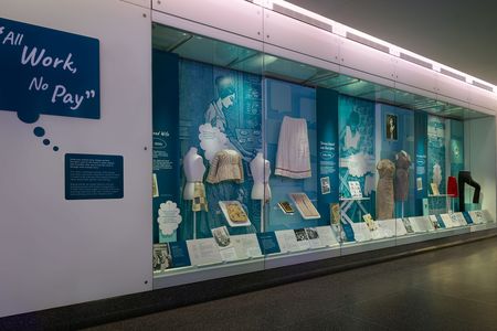 The museum's new display takes a look at the implied expectation that women will always take care of the housework.
