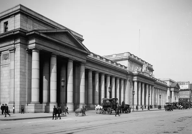 Pennsylvania Station, east facade, circa 1910