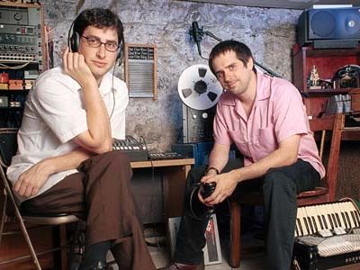 Michael Hearst and Joshua Camp of One Ring Zero in their studio, Brooklyn, NY 2003