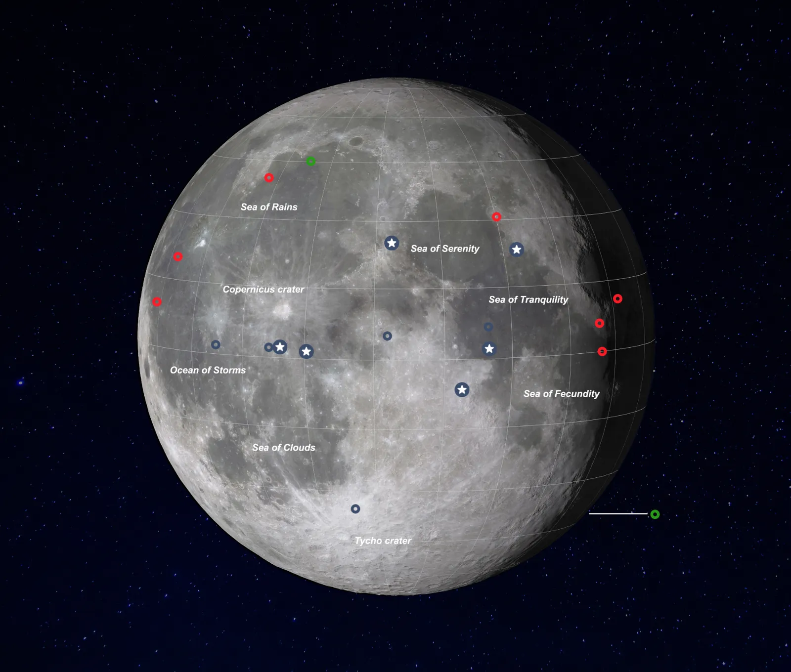 Interactive Map Shows All 21 Successful Moon Landings | Science| Smithsonian Magazine
