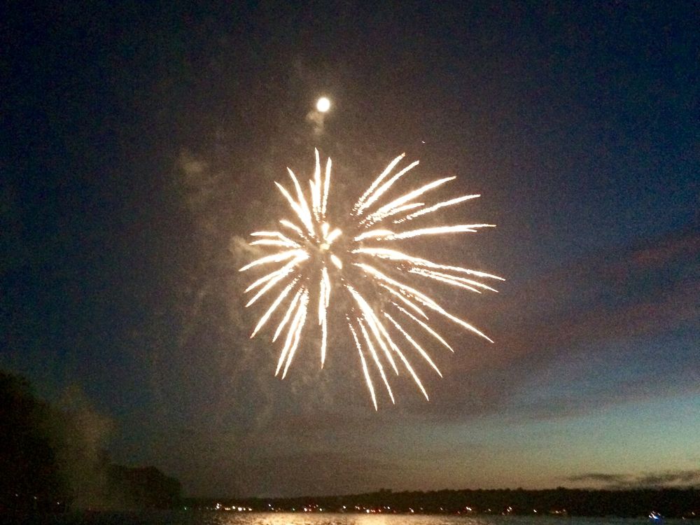 Independence Day fireworks over Swift Creek Reservoir RVA Smithsonian