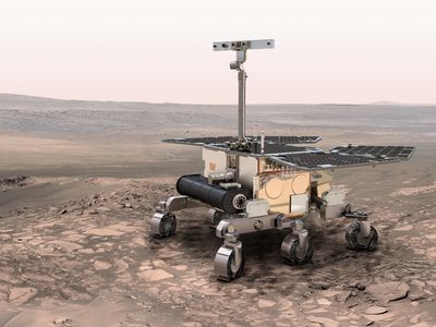 Artist’s conception of the ExoMars rover due to launch in 2018 or 2020.