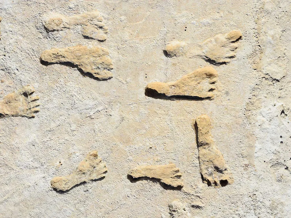 Human Footprints at White Sands