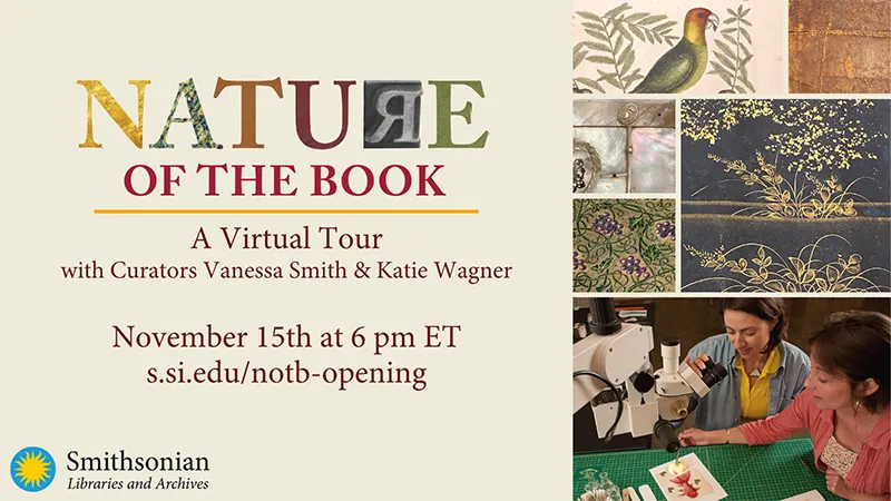 Graphic for Nature of the Book Virtual Tour event