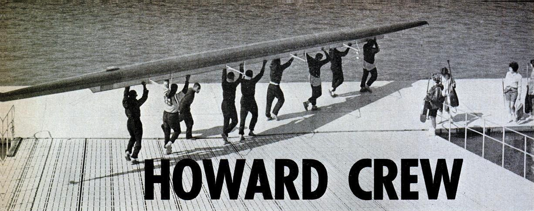 A photo from a 1962 Ebony magazine spread about Howard's crew team