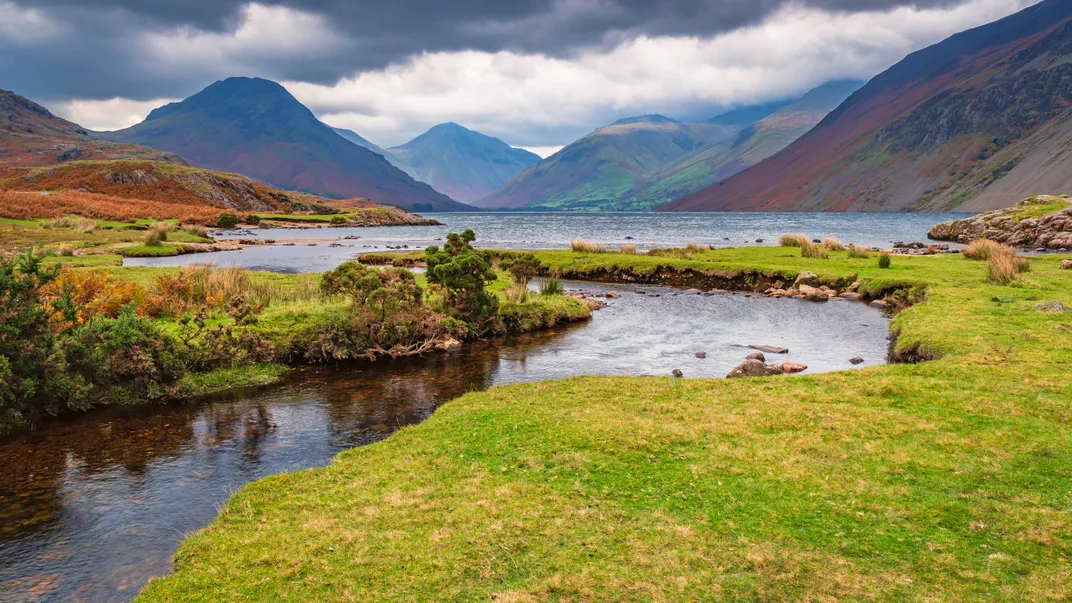 Wastwater with Scafell Pike in the distance