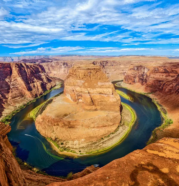 Horseshoe bend in red canyon thumbnail