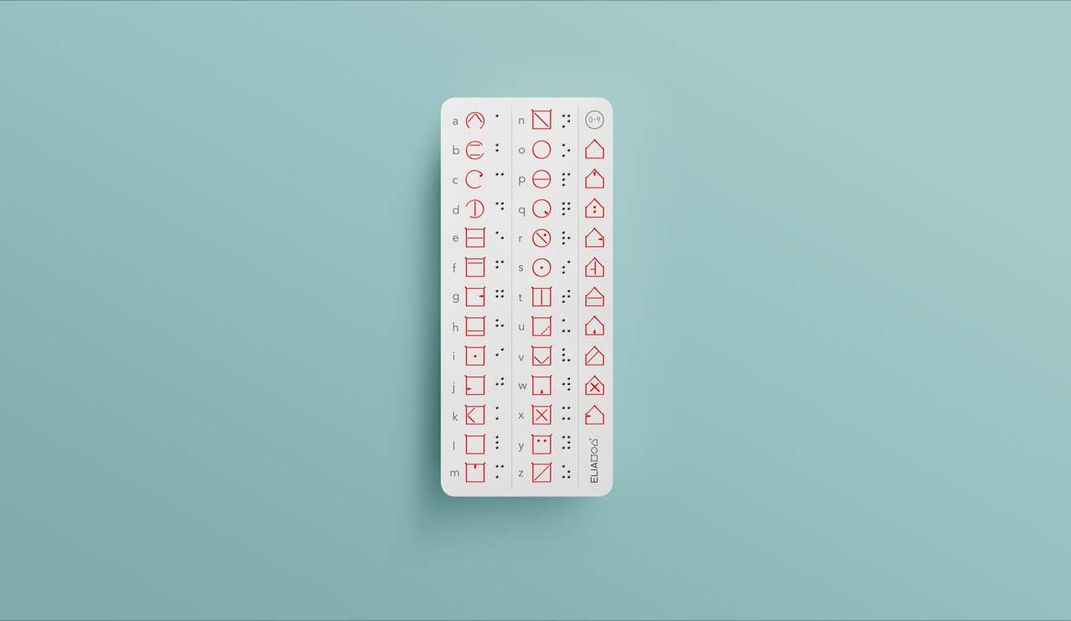 ELIA alphabet bookmark