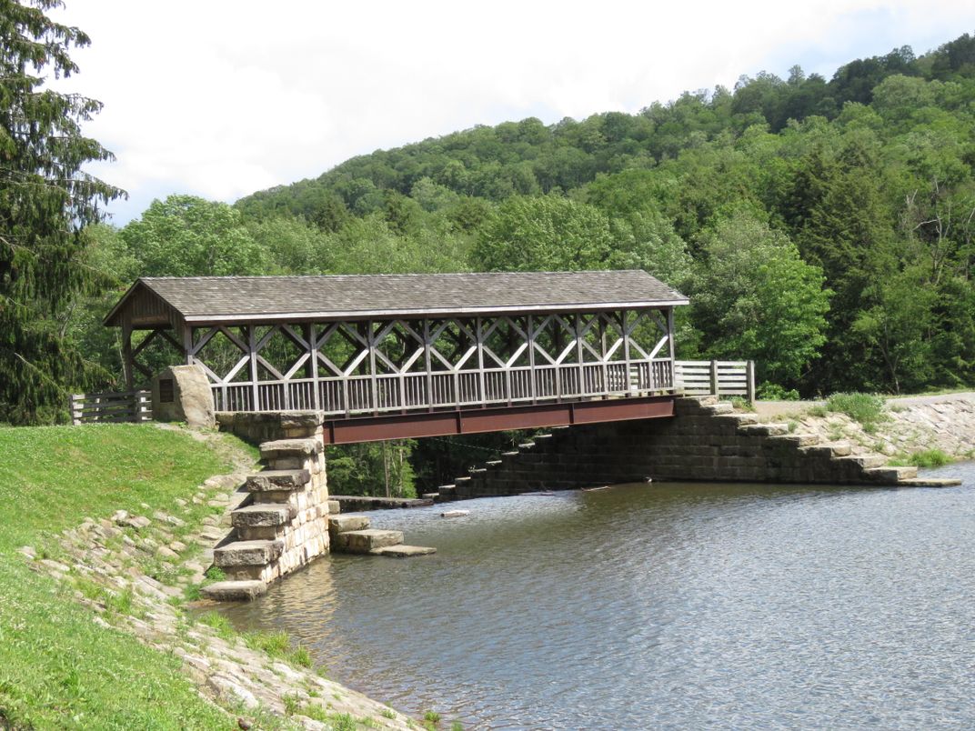Covered Bridge over Marilla Reservoir Smithsonian Photo Contest