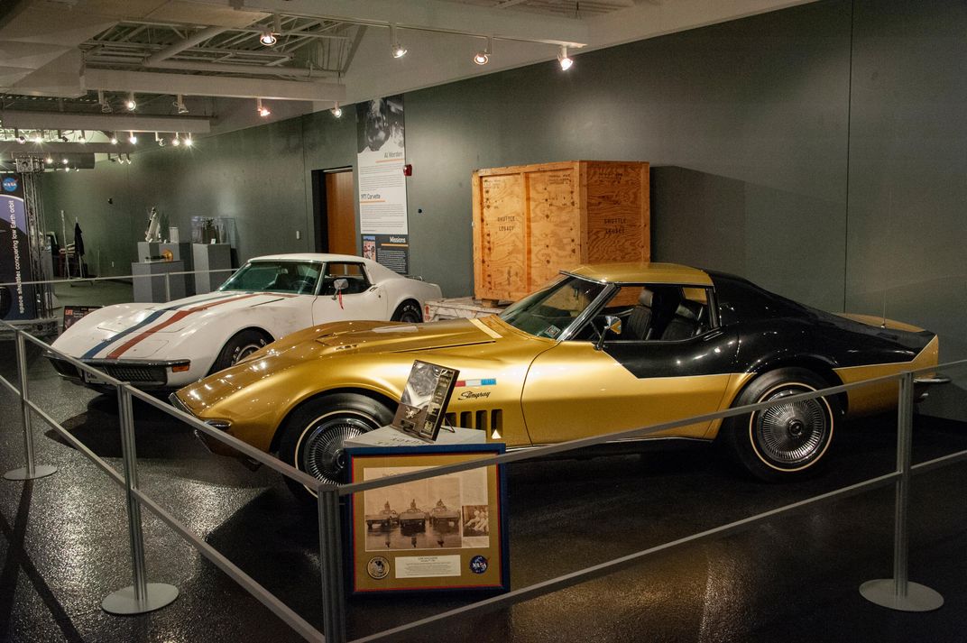 astronaut corvettes in National Corvette Museum