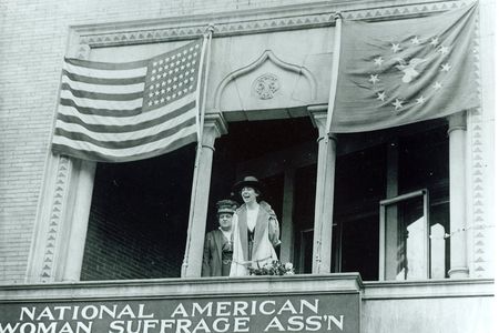 Jeanette Rankin, pictured here in 1917, was the first woman elected to Congress and the only person to cast a vote against entering World War II.