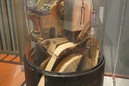 An original Western Union stock ticker from the Oakland Museum of California.