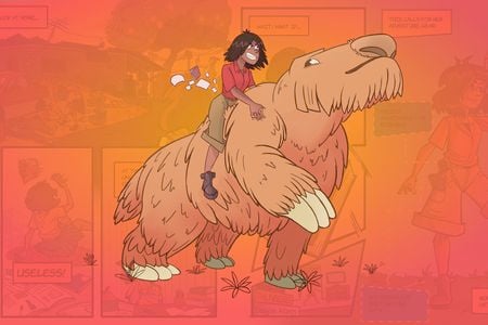 Illustration from the graphic novel 'Martina and the Bridge of Time' by Aaron O'Dea and Ian Cooke Tapia. (Ian Cooke Tapia)