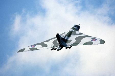 A Royal Air Force Avro Vulcan strategic bomber. 