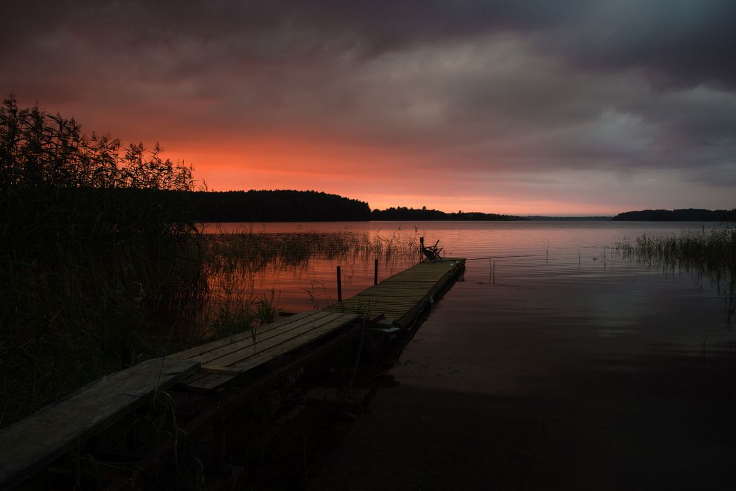 Фото селигер закат