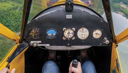 hands in a cockpit