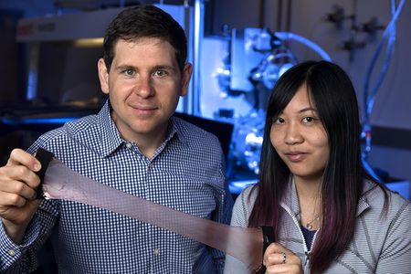 Alon Gorodetsky, an associate professor of chemical and biomolecular engineering at the University of California, Irvine, and Erica Leung, a graduate student in that department, have invented a new material that can trap or release heat as desired.