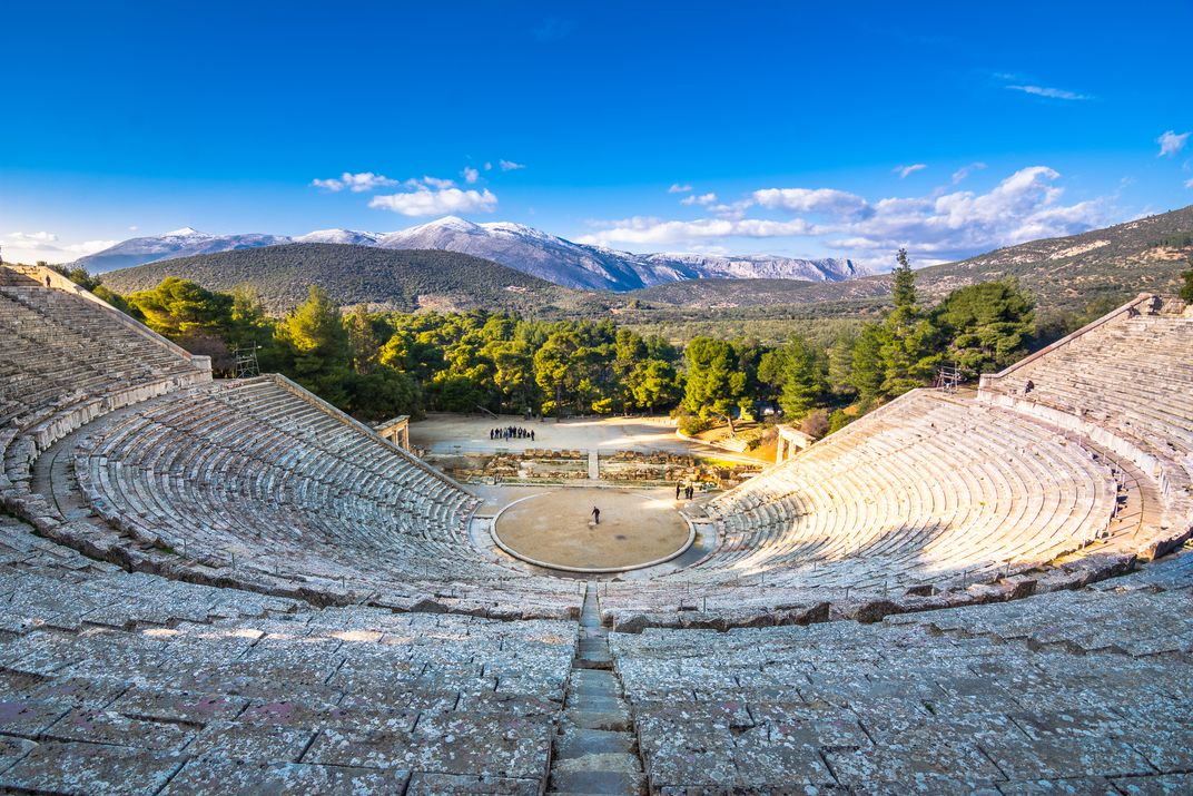 The famous theater at Epidaurus