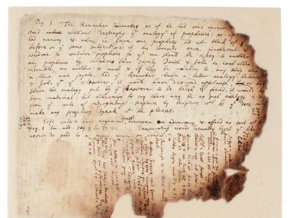 Christie's to sell Isaac Newton's notes for greatest work