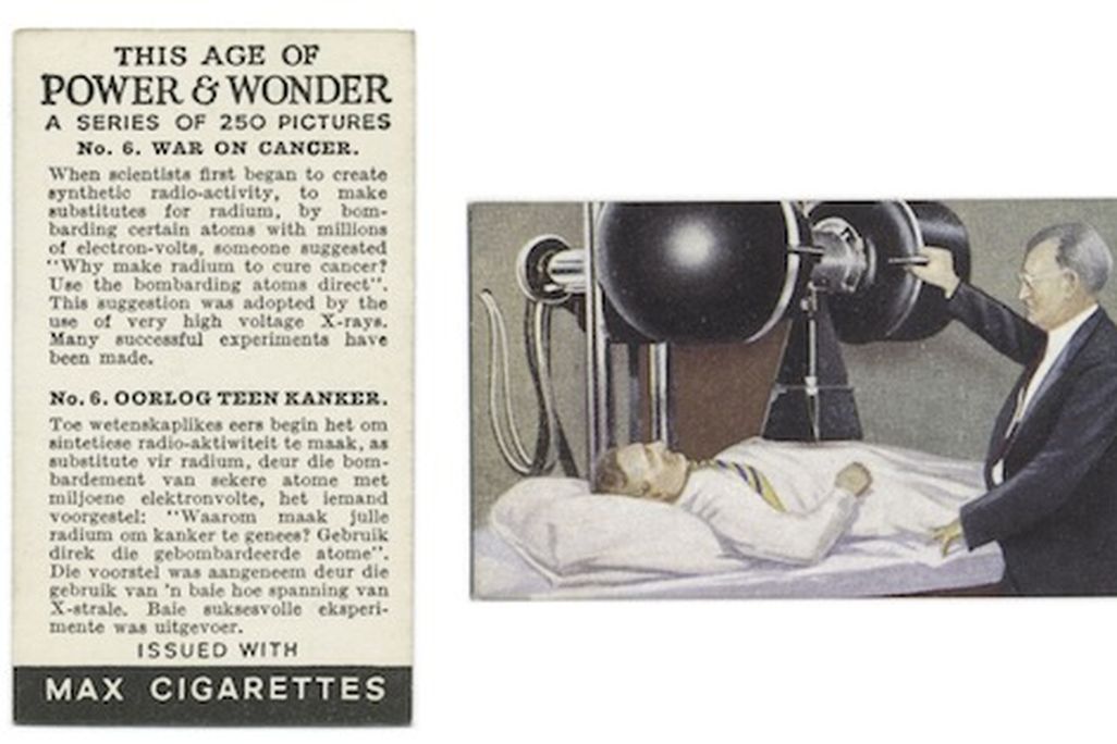One in a series of 1930s promotional cards for Max Cigarettes