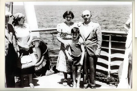 Paula, Sam and Sol Messinger aboard the M.S.&nbsp;St. Louis&nbsp;in May 1939. The U.S. denied the ship entry, forcing its 937 passengers to return to Europe. More than a quarter of these refugees were later killed in the Holocaust.