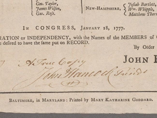 Mary Katharine Goddard, the Woman who Signed the Declaration of  Independence, History