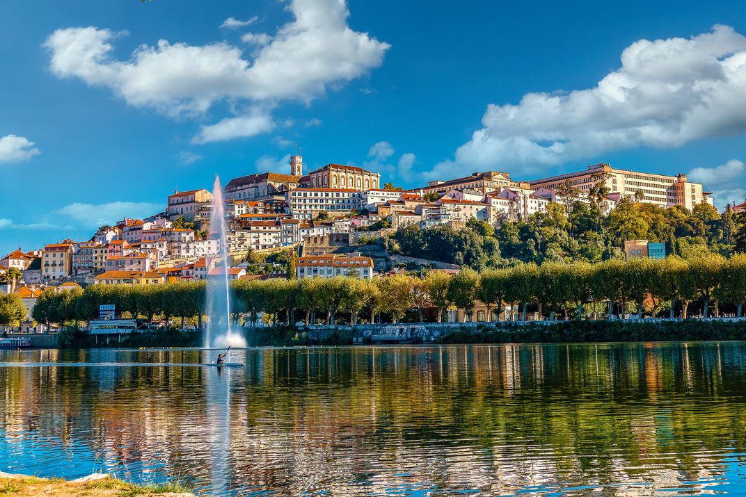 The historic university town of Coimbra