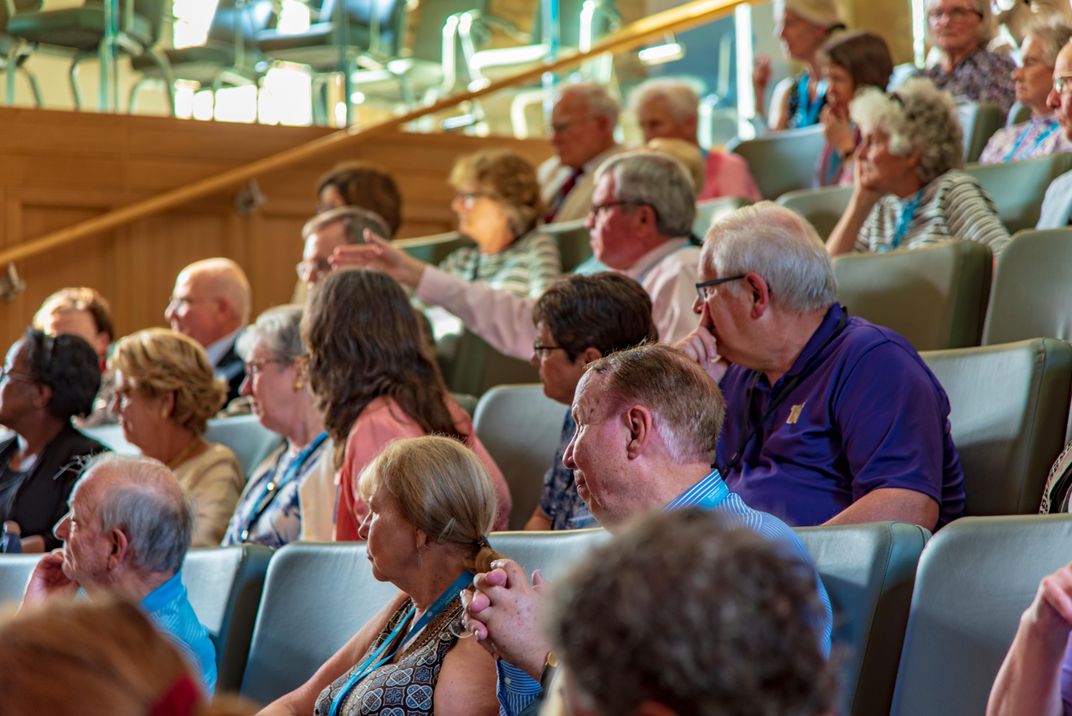 Smithsonian Journeys travelers at a lecture. Credit: Wade Jennings