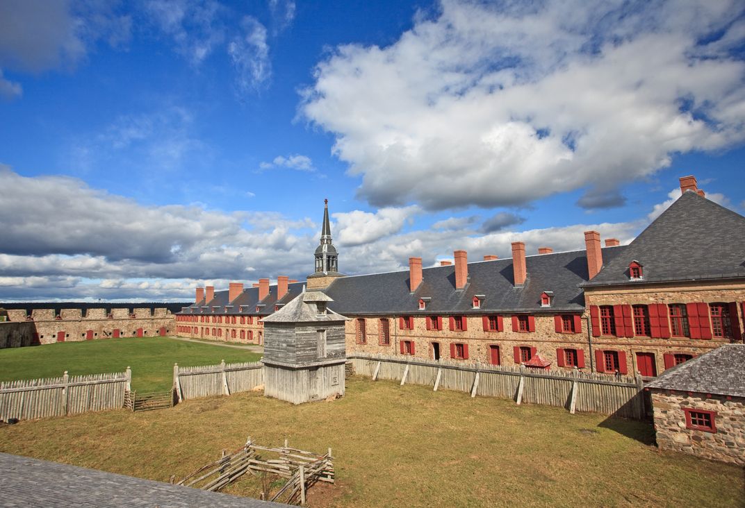 The historic fort in Louisburg, Cape Breton Island