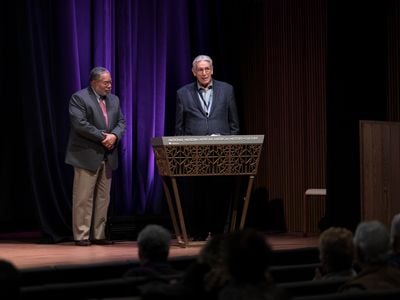 "Now," says the American Indian Museum's director Kevin Gover (right with Lonnie Bunch, director of the African American History museum) "some of these institutions are able to produce excellent scholarship that tells a vastly different story from what most Americans learn.”