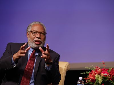Honoree Lonnie G. Bunch III, the 14th Secretary of the Smithsonian speaks on stage during National Archives Foundation Records of Achievement Award Ceremony and Gala 2023 at the National Archives Museum on December 4, 2023, in Washington, D.C.&nbsp;