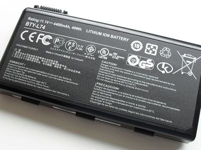 Lithium ion battery used in a laptop computer
